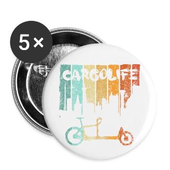 Cargo bike Cargobike cargo bike bicycle Ebike - Buttons small 1''/25 mm (5-pack) - white - Front