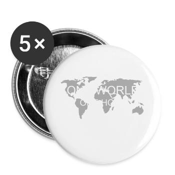 Reisen Reise Urlaub Spruch - Buttons klein 25 mm (5er Pack) - Weiß - Vorne
