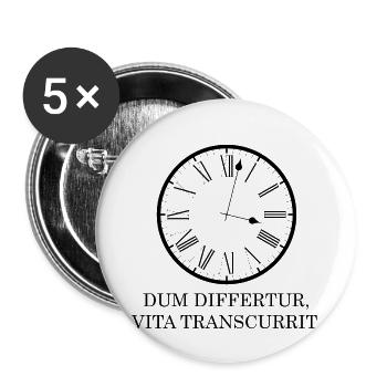 while it is postponed Latin black - Buttons small 1''/25 mm (5-pack) - white - Front