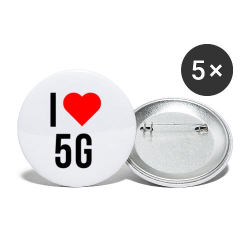 ilove5g - Buttons klein 25 mm (5er Pack)