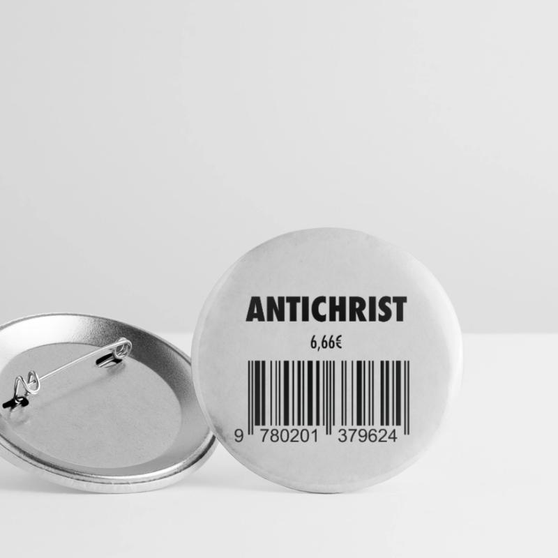 devil antichrist 666 barcode roast satan hell Buttons small 1''/25 mm (5-pack)