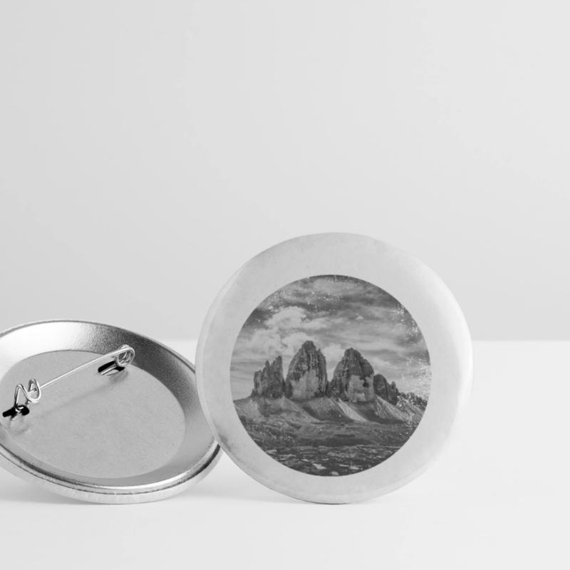 Three Peaks Dolomites Geometric shape Polygon Buttons small 1''/25 mm (5-pack)