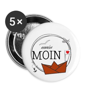 good Morning - Buttons small 1''/25 mm (5-pack) - white - Front