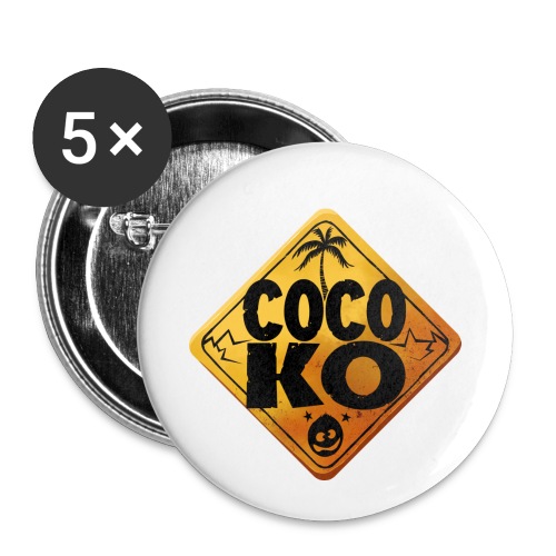 Coco KO - Lot de 5 petits badges (25 mm)