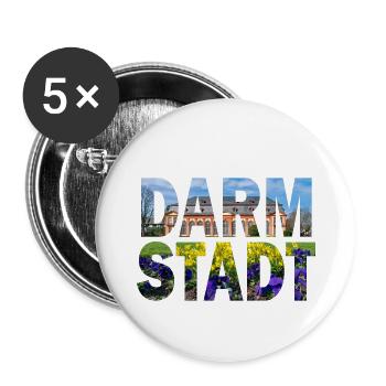 Darmstadt Schloss - Buttons klein 25 mm (5er Pack) - Weiß - Vorne
