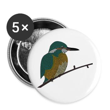kingfisher - Buttons small 1''/25 mm (5-pack) - white - Front