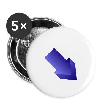 arrow - Buttons small 1''/25 mm (5-pack) - white - Front