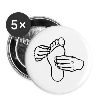 Foot care - Buttons small 1''/25 mm (5-pack) - white - Front