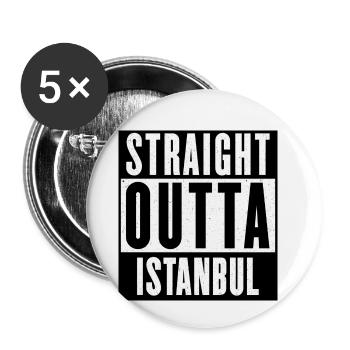 Istanbul - Buttons small 1''/25 mm (5-pack) - white - Front