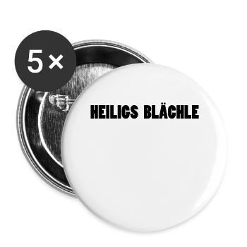 Holy Blächle - Buttons small 1''/25 mm (5-pack) - white - Front