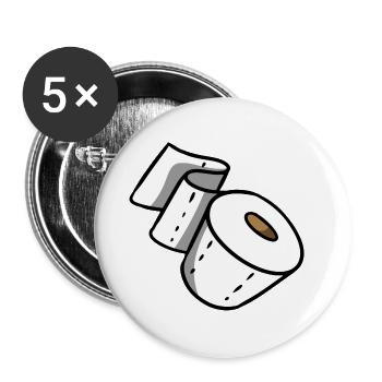 Toilet paper - Buttons small 1''/25 mm (5-pack) - white - Front