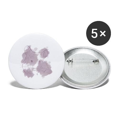 Violet splash chinchilla 2 - Rintamerkit pienet 25 mm (5kpl pakkauksessa)