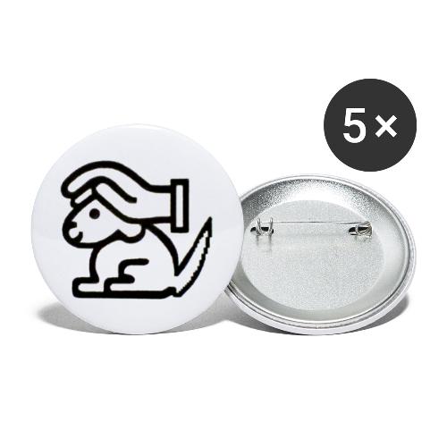 Für den Tierschutz - Buttons klein 25 mm (5er Pack)