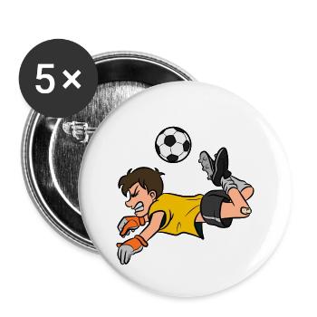 Scorpion Kick - Buttons klein 25 mm (5er Pack) - Weiß - Vorne