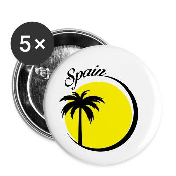 spain - Buttons klein 25 mm (5er Pack) - Weiß - Vorne