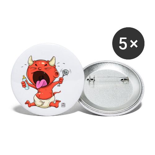 Baby Teufel - Buttons klein 25 mm (5er Pack)