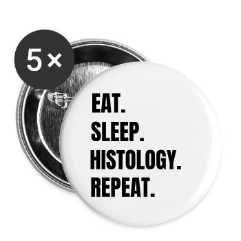 Histology Gift Histology Technician Histologist - Buttons small 1''/25 mm (5-pack) - white - Front