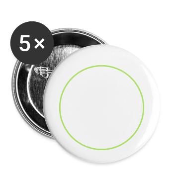 farmer kreis - Lot de 5 petits badges (25 mm) - blanc - Devant
