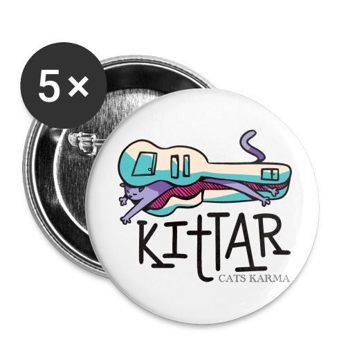 CATS KARMA - Buttons klein 25 mm (5er Pack)