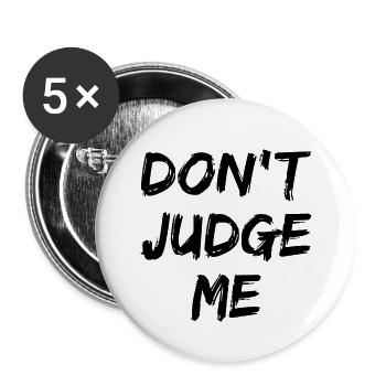 Richten Sie mich nicht! - Buttons klein 25 mm (5er Pack) - Weiß - Vorne