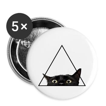 Lurking - Buttons small 1''/25 mm (5-pack) - white - Front