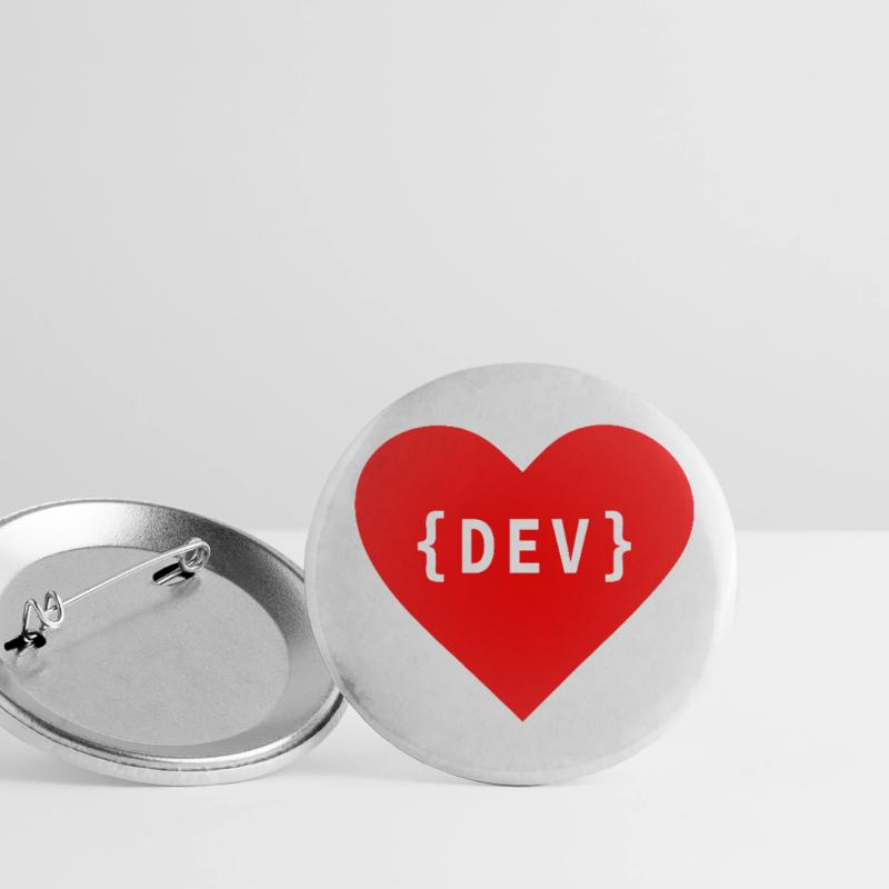Software Developer, Liebe Code DEV Développeur Tag Lot de 5 petits badges (25 mm)