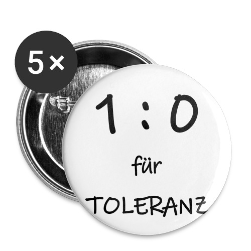 TOLERANZ in Führung - Buttons klein 25 mm (5er Pack)