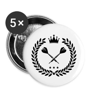 dart - Buttons small 1''/25 mm (5-pack) - white - Front