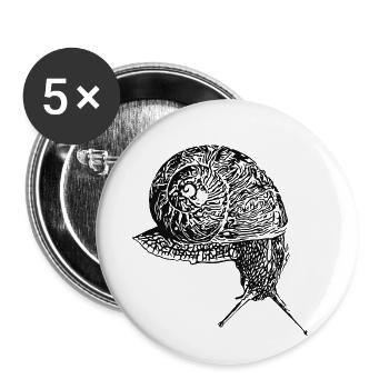 Coin de vigne (DPP, Lineart) - Lot de 5 petits badges (25 mm) - blanc - Devant