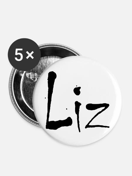 liz - Buttons klein 25 mm (5er Pack) - Weiß