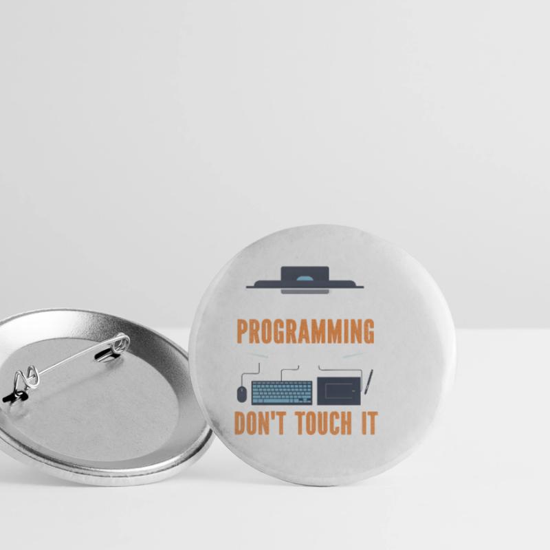 Programmeur Code de programmation Ordinateur Lot de 5 petits badges (25 mm)