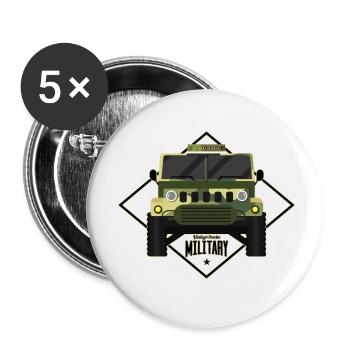 ENCIENNE MILITARY CAR - MILITARY CAMOUFLAGE - Buttons small 1''/25 mm (5-pack) - white - Front
