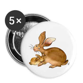 Ich möchte immer bei Dir bleiben - Buttons klein 25 mm (5er Pack) - Weiß - Vorne