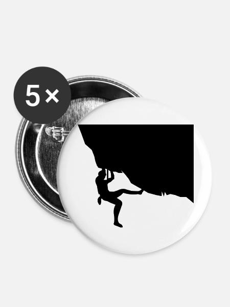 Climbing - Buttons klein 25 mm (5er Pack) - Weiß