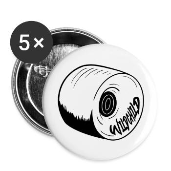 Wildchild Wheel - Buttons klein 25 mm (5er Pack) - Weiß - Vorne