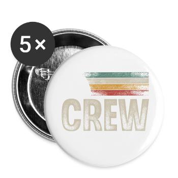 Sailing Sailor Sailboat Crew - Buttons small 1''/25 mm (5-pack) - white - Front