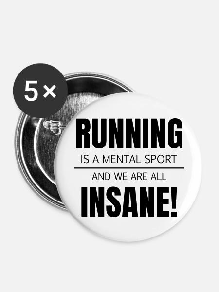 Fußball Soccer - Buttons klein 25 mm (5er Pack) - Weiß