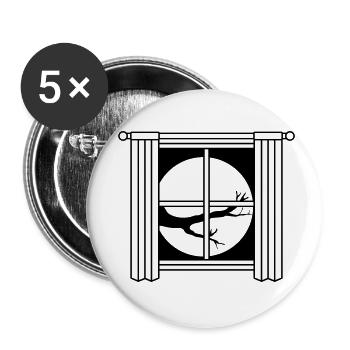 View Moon Night Tree - Buttons small 1''/25 mm (5-pack) - white - Front