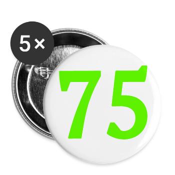 Number 75 - Buttons small 1''/25 mm (5-pack) - white - Front