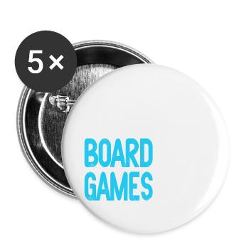 I Really Need All These Board Games Cool Retro - Buttons small 1''/25 mm (5-pack) - white - Front