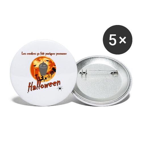 Halloween Cendre Urne - Lot de 5 petits badges (25 mm)