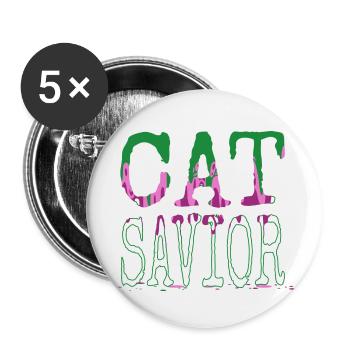 bien-être animal beagle love idée cadeau d’anniversaire - Lot de 5 petits badges (25 mm) - blanc - Devant