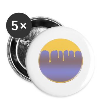 Il est en cours d’exécution - Lot de 5 petits badges (25 mm) - blanc - Devant