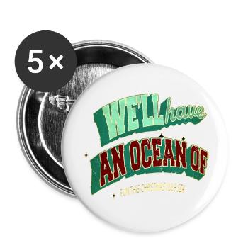 Christmas Vacation Sayings Beards Bodybuilder - Buttons small 1''/25 mm (5-pack) - white - Front
