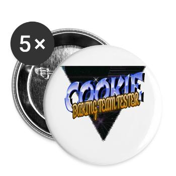 beach baking elf funny sayings badass aprons - Buttons klein 25 mm (5er Pack) - Weiß - Vorne