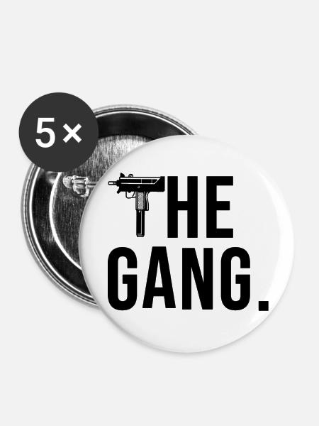 the gang - Buttons klein 25 mm (5er Pack) - Weiß