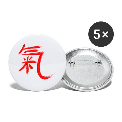 Qi - Die Energie - Buttons klein 25 mm (5er Pack)