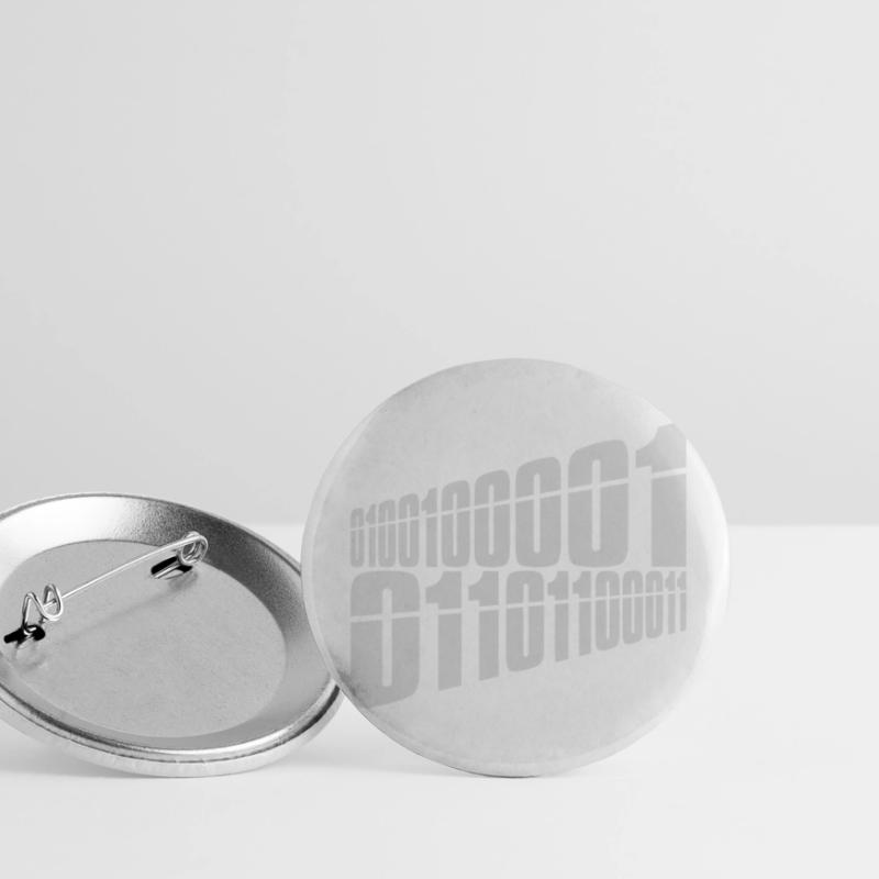 Binär Code Programm Sprache Buttons klein 25 mm (5er Pack)