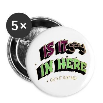 bday human rights cool design lgbt bear love - Buttons klein 25 mm (5er Pack) - Weiß - Vorne