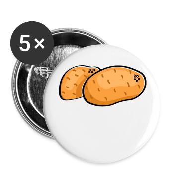 Taters Over Haters 7 - Buttons small 1''/25 mm (5-pack) - white - Front